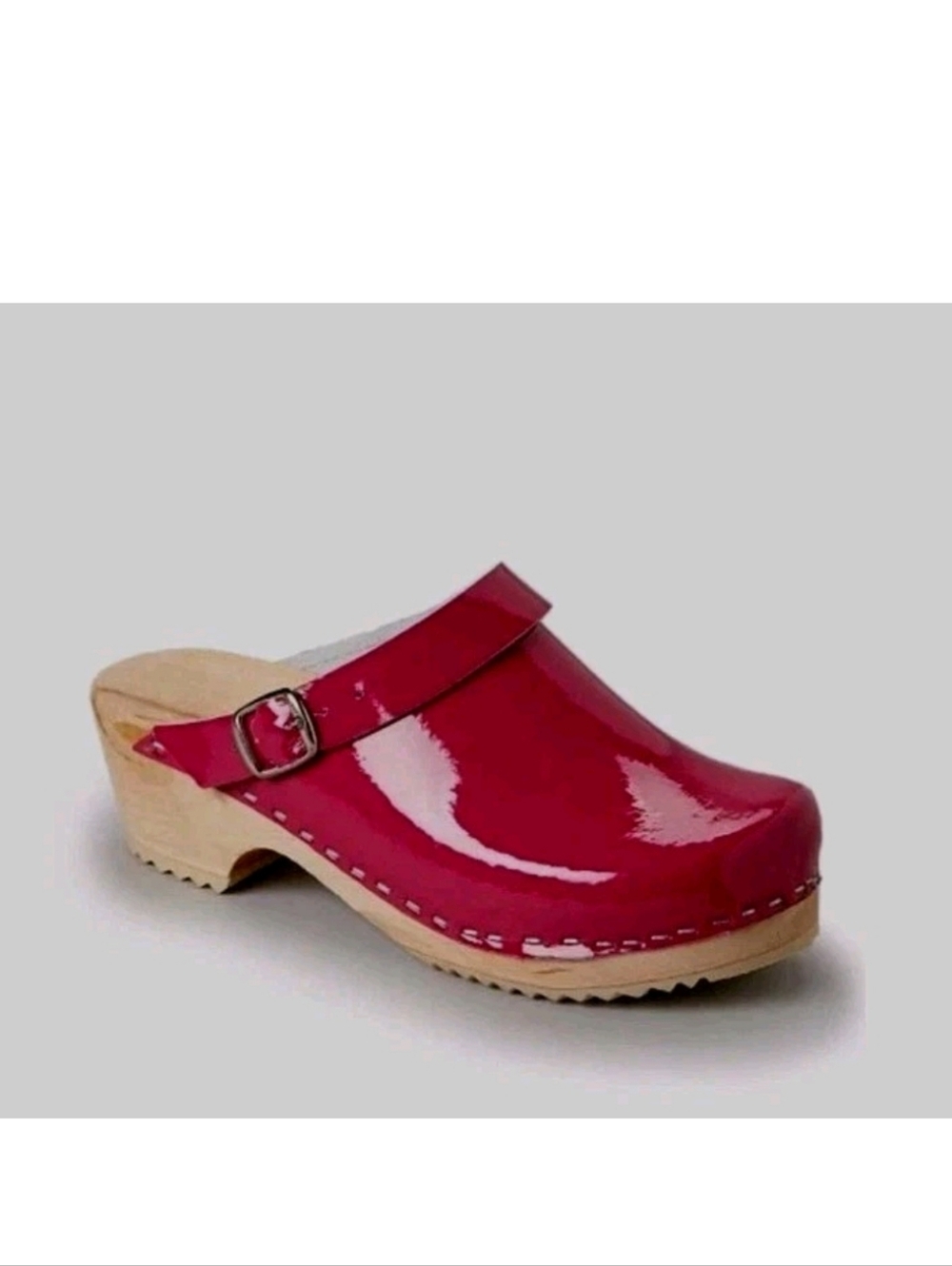 TORPATOFFELN Kids Girls Swedish Orthopedic Patent Leather Clogs